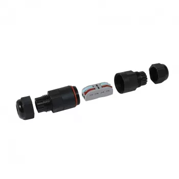 Synergy21 Outdoor-Kabelverbinder IP68 1:1 mit 2-poliger Klemme