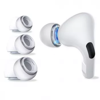Tech-Protect Ohrpassstücke für AirPods Pro 1/2 - S/M/L - Weiß (3 Paare)