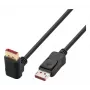 Techly DisplayPort 1.4 Kabel M/M 4K@120Hz 3m Schwarz Einseitig Abgewinkelt ICOC-DSP-A14-030NT9