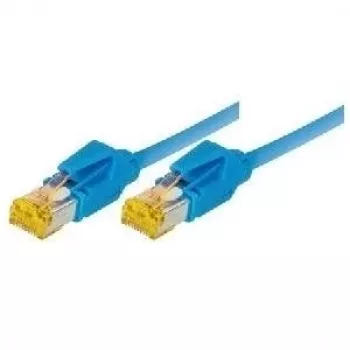 TECLINE Cat 6a S/FTP Patchkabel, 0,5m, Blau, LSZH, 10GbE, Hirose TM31 72200B