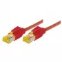 TECLINE Cat 6a S/FTP Patchkabel, Rot, 0,5 m, LSZH, Hirose TM31, 10 Gbps 72200R