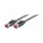TECLINE Cat 6a S/FTP PiMF Patchkabel, 10Gbps, LSZH, Grau, 30m, Draka Kabel, Hirose TM31 Stecker 72230