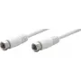 Goobay SAT-Verbindungskabel, F-Stecker auf F-Stecker, 20 m, Weiß (11867)