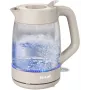 Tefal Morning Glass Elektro-Wasserkocher KO2G0BE0, 1,7 l, 2000 W, 360° drehbarer Sockel, Grau/Transparent