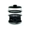 Tefal Convenient VC140135 Dampfgarer, 2 Körbe, 6 L, 900 W, Schwarz