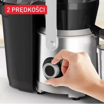 Tefal ZE660D10 Zentrifugal-Entsafter 800 W Schwarz/Silber