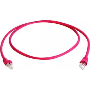 Telegärtner 100009358 CAT 5e F/UTP RJ45 Patchkabel, 25 m, Rot, Flammhemmend, mit Knickschutz