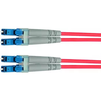 Telegärtner LC auf LC Multimode OM3 Duplex LWL Patchkabel, 1m, Aqua L00870A0003