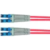 Telegärtner LC auf LC OM4 Duplex LWL Patchkabel, 2m, Violett 100011327