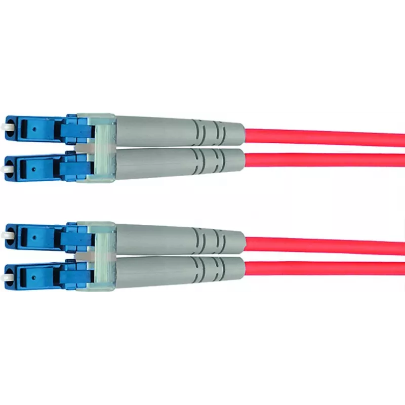 Telegärtner LC auf LC OM4 Duplex LWL Patchkabel, 2m, Violett 100011327