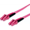 Telegärtner LC auf LC OM4 Duplex LWL Patchkabel, 2m, Violett 100011327