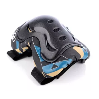 Tempish Stryker Kinder-Schutzset Schwarz M (Knie-, Ellbogen- und Handgelenkschoner)