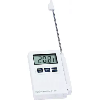 TFA Dostmann 30.1015 Innen-Thermometer Hygrometer mit Max/Min-Speicher, Weiß/Silber