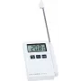 TFA Dostmann 30.1015 Innen-Thermometer Hygrometer mit Max/Min-Speicher, Weiß/Silber