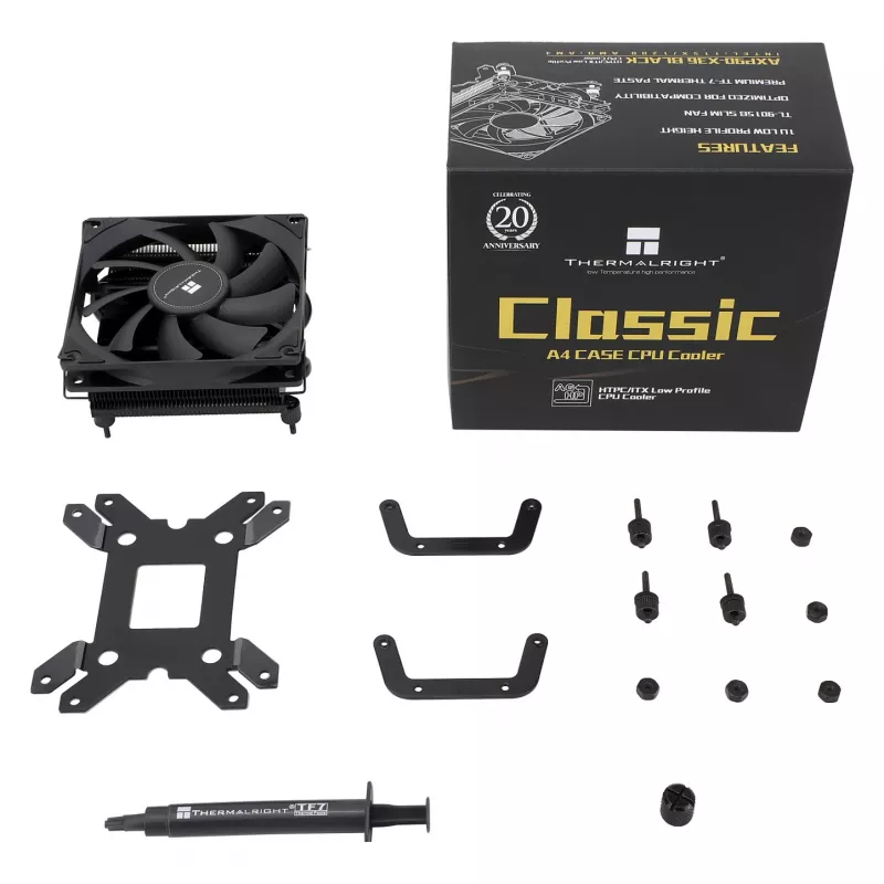 Thermalright AXP90-X36 Black ITX CPU-Luftkühler, 92 mm, Intel LGA115x/1200/1700 und AMD AM4