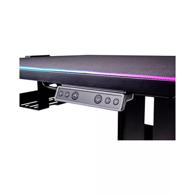 Thermaltake CycleDesk 100 GGD elektrischer Gaming-Tisch, MDF-Tischplatte, 800x500 mm, Schwarz