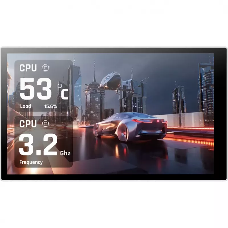 Thermaltake ST360 Ultra Snow 360 mm All-in-One-Wasserkühlung, 7 Zoll IPS LCD, Weiß