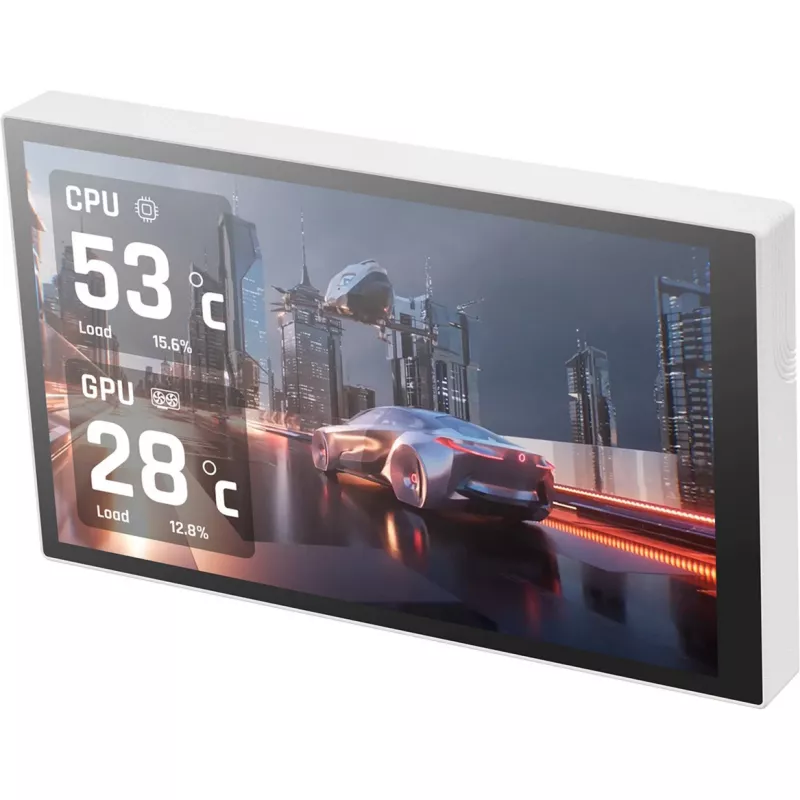 Thermaltake ST360 Ultra Snow 360 mm All-in-One-Wasserkühlung, 7 Zoll IPS LCD, Weiß