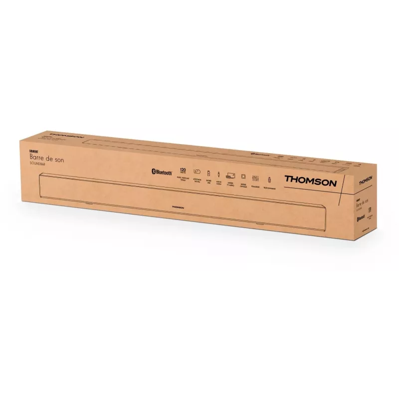 THOMSON SB180BT Bluetooth Soundbar (120W, 2.0 Kanäle, Schwarz)