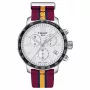 TISSOT T-Sport Quickster Chronograph Herrenuhr 42mm schwarzes Zifferblatt NATO-Armband T0954171707