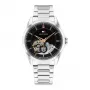 Tommy Hilfiger Herrenuhr 1710718 39mm blaues Zifferblatt braunes Lederarmband
