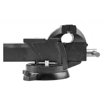 TOPEX Schwenkschraubstock für Schlosser 125 mm mit 360° drehbarer Basis und Amboss