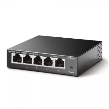 TP-Link TL-SG105S 5-Port Gigabit Desktop Switch, Metallgehäuse, v5.0