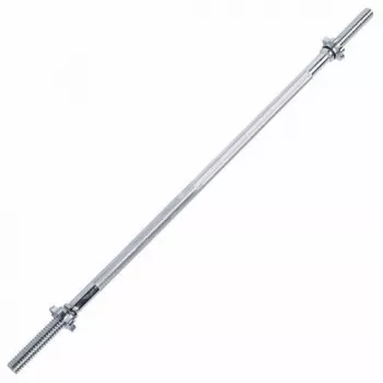 Tunturi Langhantelstange 180 cm – verchromter Standard-Barbell aus massivem Stahl für Krafttraining zu Hause