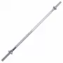 Tunturi Langhantelstange 180 cm – verchromter Standard-Barbell aus massivem Stahl für Krafttraining zu Hause