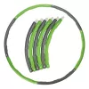 Tunturi Hula Hoop Faltbarer Fitness-Reifen - 100 cm, 1,2 kg, Grau/Grün