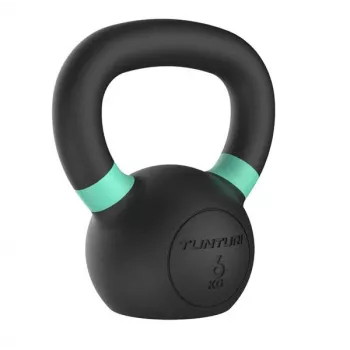 Tunturi Platinum 6kg Gusseisen Kettlebell – Pulverbeschichtet mit ergonomischem Griff