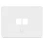 Ubiquiti UACC-WP-KEYSTONE-H-2P Universelle Keystone-Wandplatte, 2-Port, Horizontal, 4er-Pack