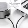 UGREEN AV119 3,5 mm Aux-Kabel, 0,5 m, Silber