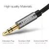 UGREEN AV119 3,5 mm Aux-Kabel, 0,5 m, Silber