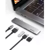 UGREEN 60559 5-in-2 USB-C-Hub für MacBook Pro/Air, USB-C PD 100W, HDMI 4K, 3x USB 3.0