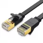 UGREEN Cat 7 STP Ethernet Patchkabel 10m Schwarz Flach RJ45 LAN 10 Gbps