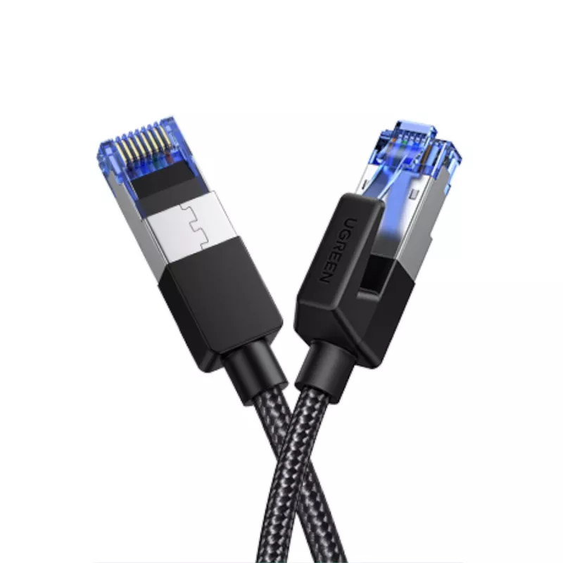 UGREEN Cat8 Nylon-Geflecht Ethernet-Kabel - 40Gbps mit modularen Steckern - 5m
