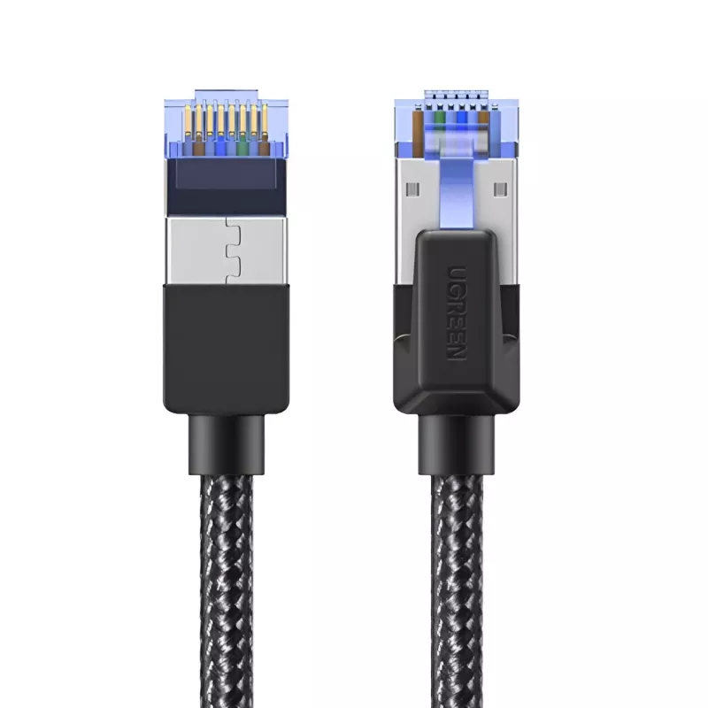 UGREEN Cat8 Nylon-Geflecht Ethernet-Kabel - 40Gbps mit modularen Steckern - 5m