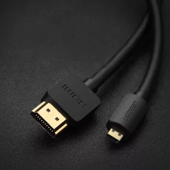 UGREEN HD127 Micro-HDMI-auf-HDMI-Kabel 4K 3D 1,5 m Schwarz