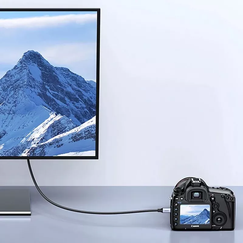 UGREEN HD164 Micro HDMI auf HDMI 2.1 Kabel 8K 1m Grau
