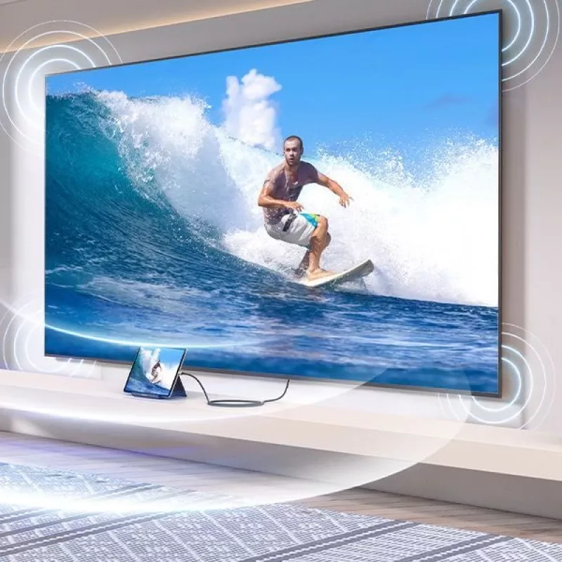 UGREEN HD164 Micro HDMI auf HDMI 2.1 Kabel 8K 2m Grau