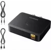UGREEN 55545 Bluetooth 6.0 LDAC Hi-Res Audio Empfänger mit 3,5 mm AUX und 2x RCA Ausgang, Schwarz