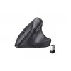 UGREEN Kabellose vertikale Maus, 2,4 GHz / Bluetooth 5.4, einstellbare DPI, Schwarz