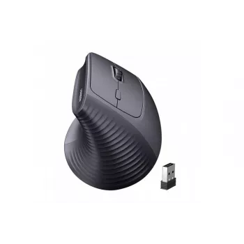 UGREEN Kabellose vertikale Maus, 2,4 GHz / Bluetooth 5.4, einstellbare DPI, Schwarz