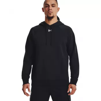Under Armour Herren Rival Fleece Hoodie, Schwarz, Größe L