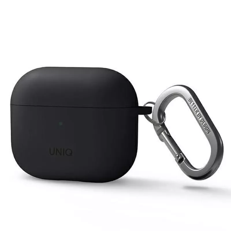 UNIQ Nexo Hülle für AirPods 3 mit Ear Hooks Silikon - Grau