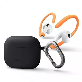 UNIQ Nexo Hülle für AirPods 3 mit Ear Hooks Silikon - Grau