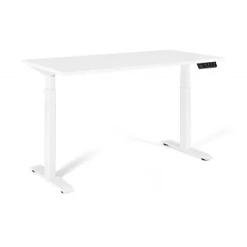 UNIQUE ACTIVE I Elektrischer Schreibtisch 160x70 cm Weiß