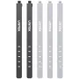 UNITEK FlexiTie Silikon-Kabelbinder-Set, Schwarz/Grau
