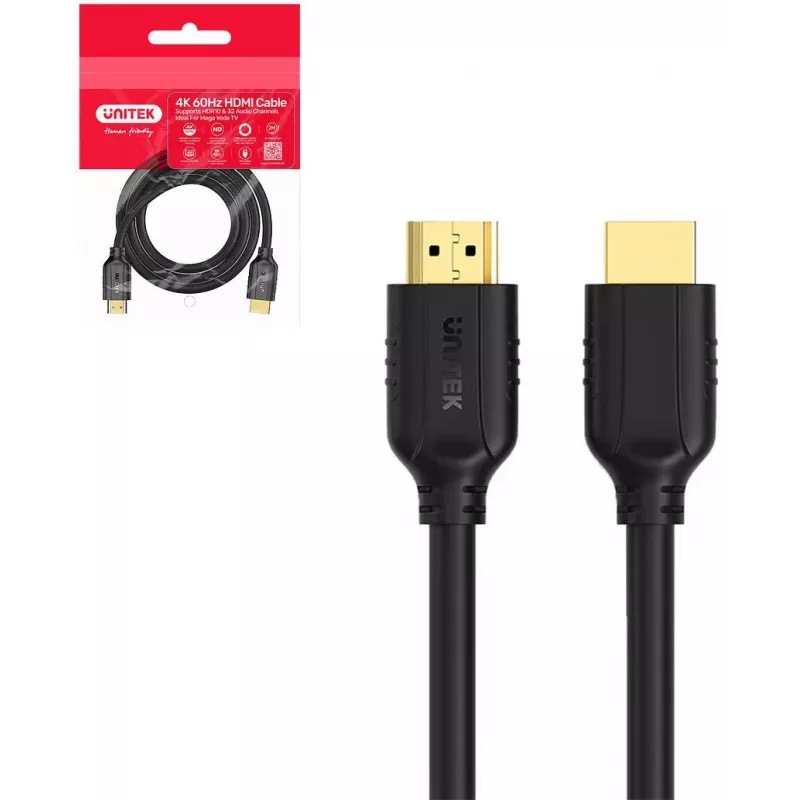 UNITEK HDMI 2.0 Kabel 0,3m 4K 60Hz HDR ARC
